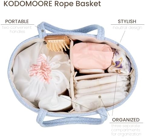 Diaper Caddy Organizer, Gift Basket for Baby Shower, Newborn Essentials - Image 4