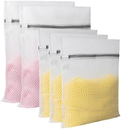 GOGOODA Mesh Laundry Bags for Delicates, 5 Set(3 Medium, 2 XL Large) by GOGOODA