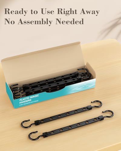 Space Saving Hangers for 144 Clothes, Reinforced Collapsible Hangers - Image 3