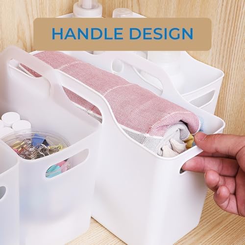 2 Pack Fridge Organizer Bins with Handle, PP Plastic Organizers - Image 4