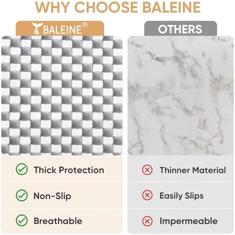 BALEINE Non-Adhesive Drawer Shelf Liners for Kitchen Cabinets, 24'' x 30' - Image 5