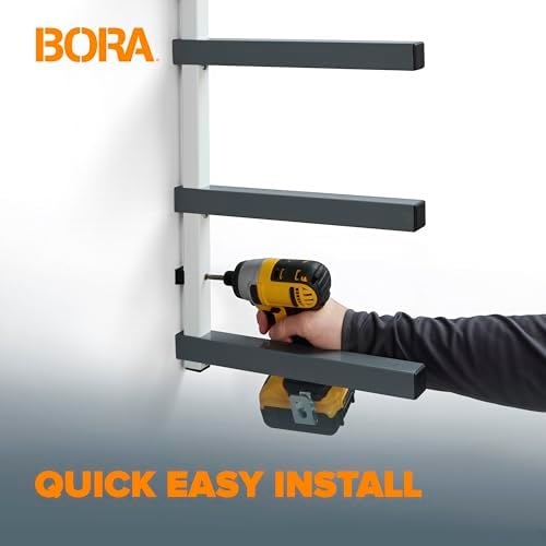 BORA 6 Level Lumber Rack Wall Mount - For Wood and Garage Organization - Image 6