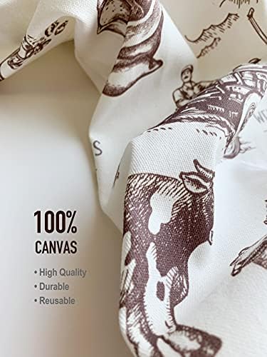 Hglian Grocery Plastic Bag Holder,Cow Rooster Plastic Bags Organizer Storage for Kitchen,Farmhouse Home Decor - Image 3