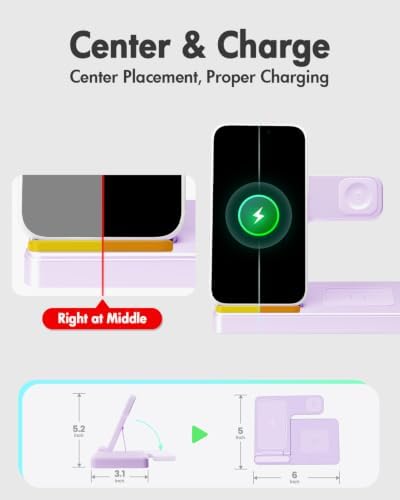 GETPALS Wireless Charger iPhone Charging Station for Apple Multiple Devices - Image 7