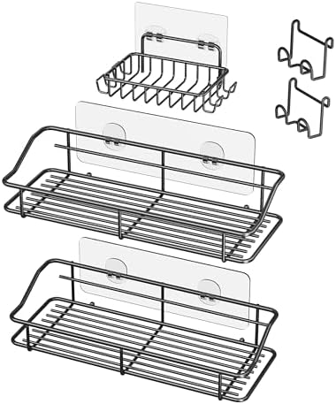 Nieifi Shower Caddy Adhesive, Shower Shelves, Shampoo Holder for Bathroom by Nieifi