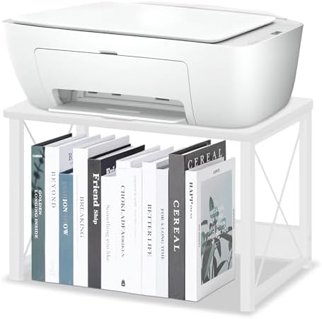 ELITEROO Desktop Printer Stand with Storage, Printer Stand Shelf by ELITEROO