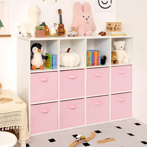 GRANNY SAYS Pink Cube Storage Bins, 13x13 Storage Cube Organizer, 8-Pack - Image 7