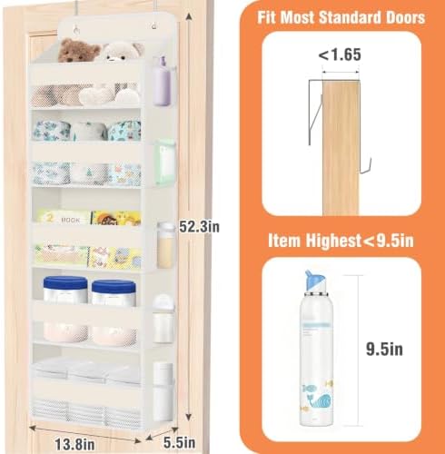Over The Door Organizer Storage Large Capacity Hanging Bedroom Storage - Image 2