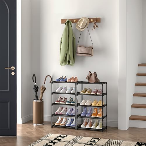 Autonomier 10 Tier Tall Shoe Rack (16.3" Wide), Narrow Lightweight Shelf - Image 2