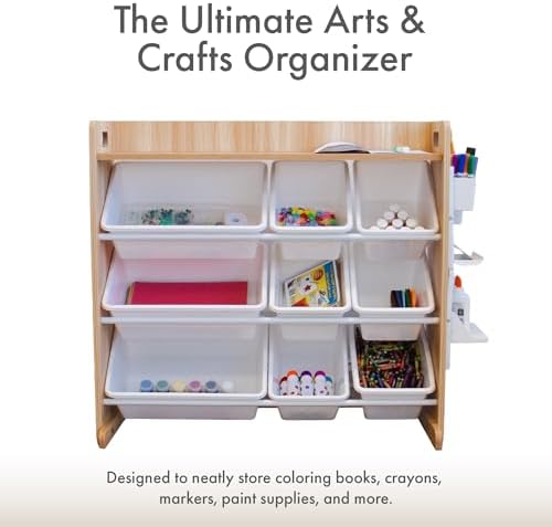 Humble Crew Kids Toy Organizer with Display Shelf, 9 Bins, 3 Tier Storage - Image 5