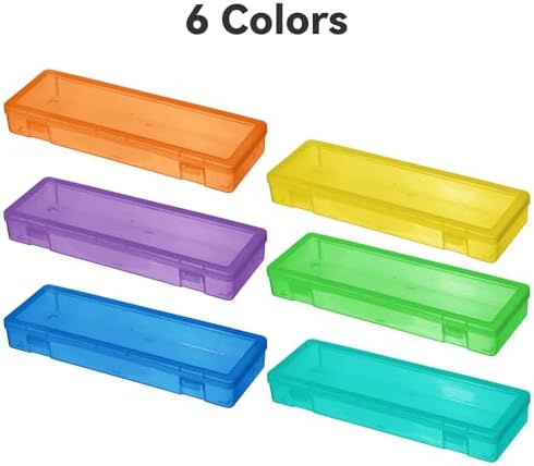 novelinks Plastic Pencil Boxes and Small Plastic Containers with Lids - Image 3