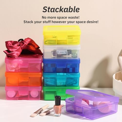 novelinks Plastic Small Storage Containers with Lids for Organizing - Image 3