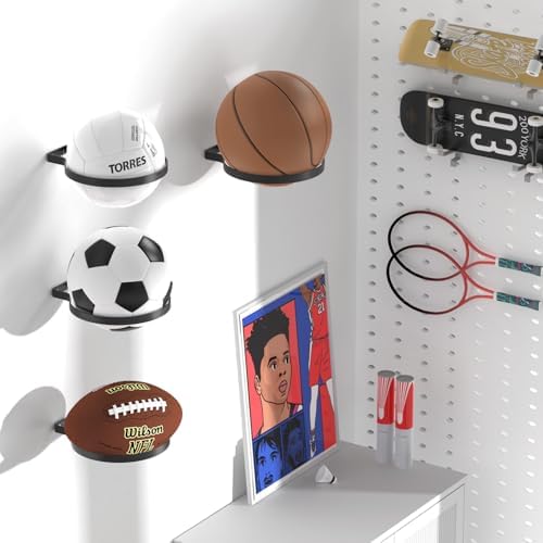 Corner Garage Ball Storage Rack, Wall Mount Ball Holder Space Saving - Image 3