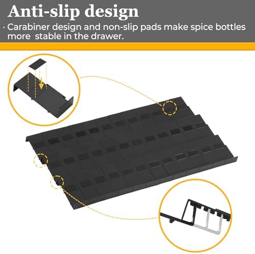 Famhap Spice Drawer Organizer Expandable 48 PCS - Image 4