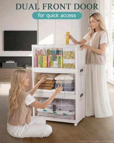 OlarHike 97QT Storage Bin with Lid for Home, Closet, 1 Pack without Wheels - Image 6