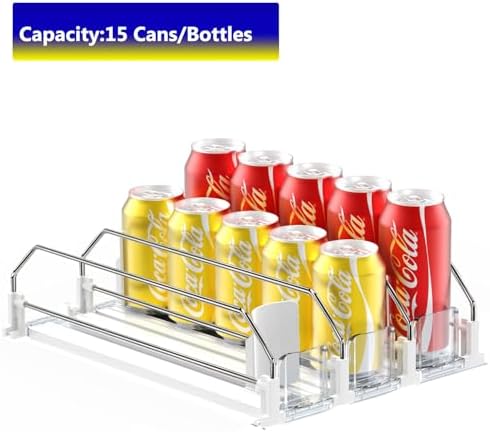 AMLLLC Drink Organizer for Fridge - Storage 15 Cans - Image 5