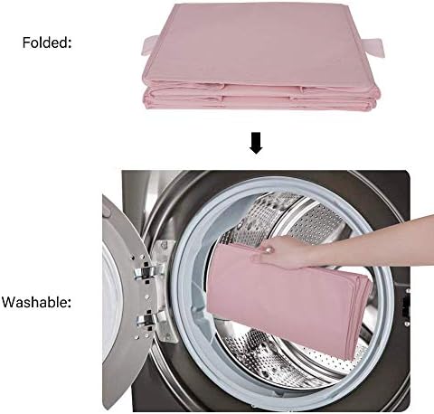 GRANNY SAYS 3-Shelf Hanging Closet Organizer, Foldable Storage, Pink - Image 6