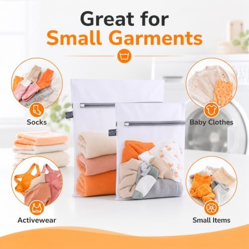 Kimmama Lingerie Bags for Washing Delicates, Mesh Bags for Laundry, L+M - Image 3