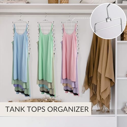 ZEDODIER 6 Pack Tank Top Hanger, Bra Organizer for Closet, Space Saving - Image 4