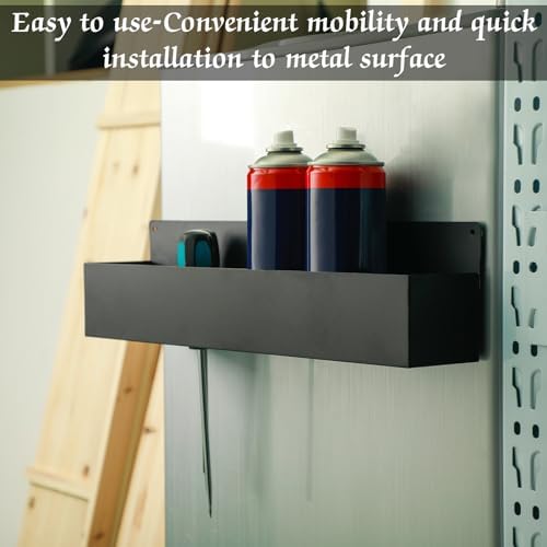 2 Pcs Magnetic Aerosol Spray Can Holder, 16.54 x 3.15 x 4.33 Inch, Black - Image 4