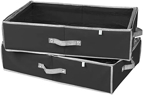 ProPik 2 Pack Christmas Figures Storage Box | Each Holds 4 Holiday Figurines up to 16” | Adjustable Nutcracker Decor Ornament Storage Container | Xmas Decorations Accessories Boxes (Black) - Image 4