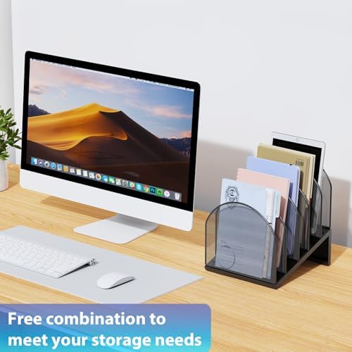 gianotter Desktop File Organizer with 5 Compartments - Image 5