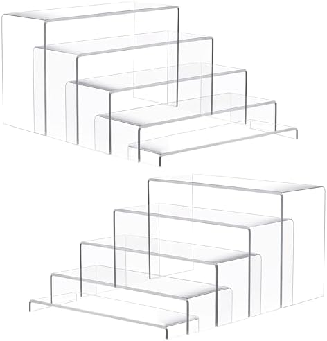 Goabroa 12" Large Display Risers, Display Shelves, Riser for Decor, 10 Pcs by Goabroa