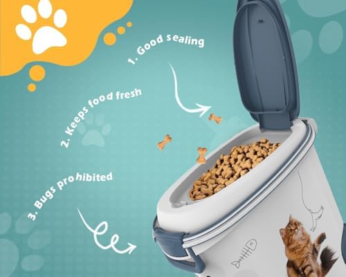 DRATO Pet Food Storage Container with Wheels 30LB Capacity - Image 6