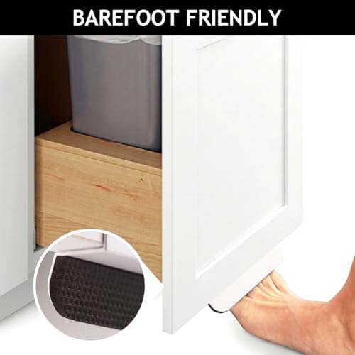 RVPEKUPE 2-Pack Under Cabinet Foot Pull, White, 4-3/4'', Aluminum - Image 3