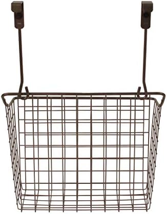 Spectrum Hanging Baskets for Organizing (Large, Bronze) - Grid Over the Cabinet Wire Basket, Door Hanging Storage Organizer for Cleaning Supplies, Washcloths, & Hand Towels (Pack of 6) - Image 6