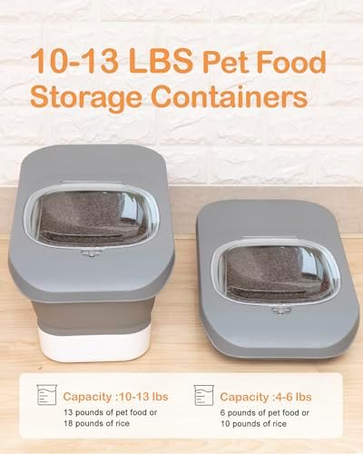 10-13 Lbs Dog Food Storage Container,Collapsible Dog Food Container - Image 2