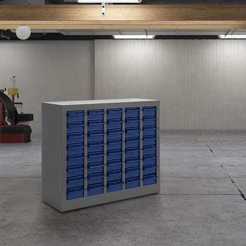 Yeeoy 40 Drawers Parts Cabinet, Nut and Bolt Storage Organizer, Grey - Image 2