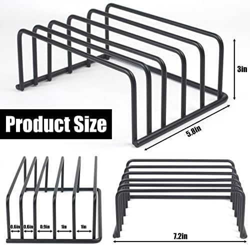 KitchenGenie 2Psc Cutting board organizers，(1.0 and 0.6 inch wide slots), cutting board holders, cutting board racks, cutting board storage, biscuit sheets, bakeware organizers for cabinets - Image 2