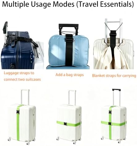 Luggage Straps for Suitcases, Adjustable Connector Straps - Image 5