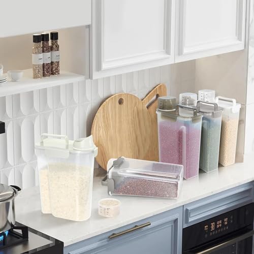 LEAWALK Cat Dog Pet Food Storage Container Up to 5-7Lbs BPA-free-3Pack - Image 6
