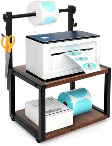 Printer Label Holder for Thermal, Adjustable Screws for Label Sticker by IDUNSEED