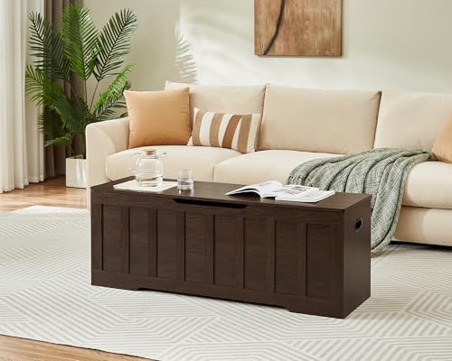 VANKILEY 51.2" Storage Chest Extra Large,Wooden Storage Bench(Espresso) - Image 4