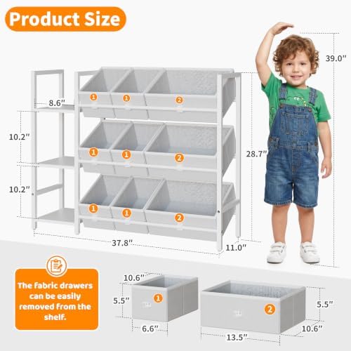 CODACE Kids Toy Organizers and Storage - Toy Shelf for Playroom, Kids Room - Image 2