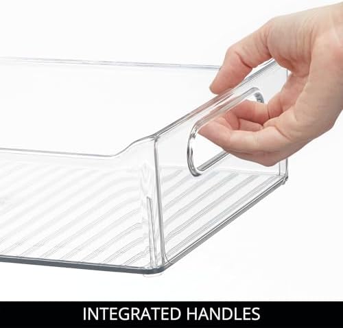iDesign Plastic Pantry Storage Organizer Bin, Set of 2, Clear - Image 5