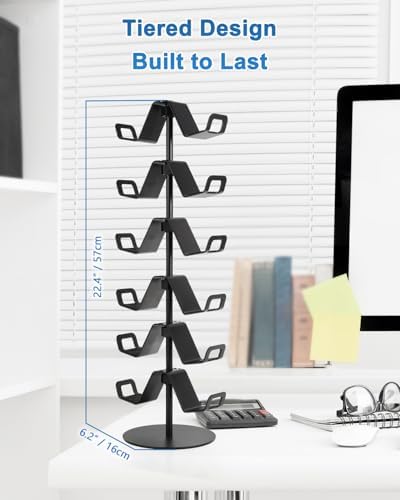 Gamer Gift,6-Tier Controller Headphone Stand Desktop,Ideal Gift for Game Lover - Universal Organizer for Controllers and Gaming Headsets,Unique Present - Image 3