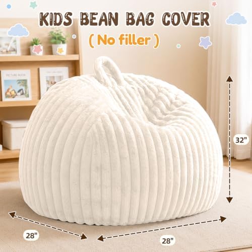 Bean Bag Cover No Filler Stuffed Animal Storage Bean Bag Chair Cover - Image 2