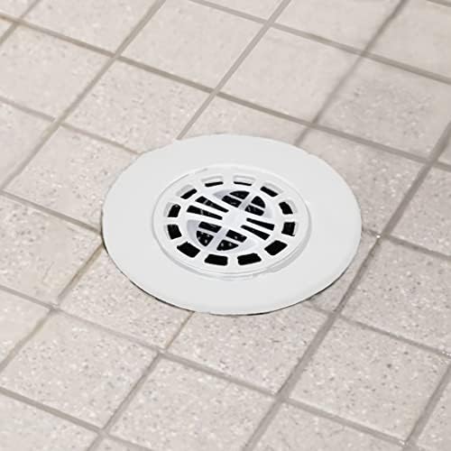 Danco Snap-in Shower Drain Cover with in-Drain Hair Catcher, 4-1/4" Round, White Strainer, (10533) - Image 3