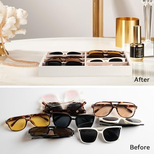 Frebeauty 8-Slot Sunglass Organizer Tray,Sunglass Holder for Drawer - Image 6