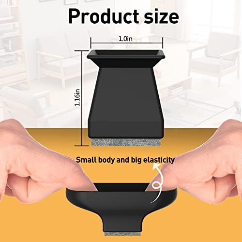 Square Chair Leg Protectors for Hardwood Floors. - Image 4