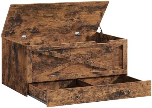 RALGEND Toy Chest, 39.4" Storage Chest with Drawer and Pull Handles by RALGEND