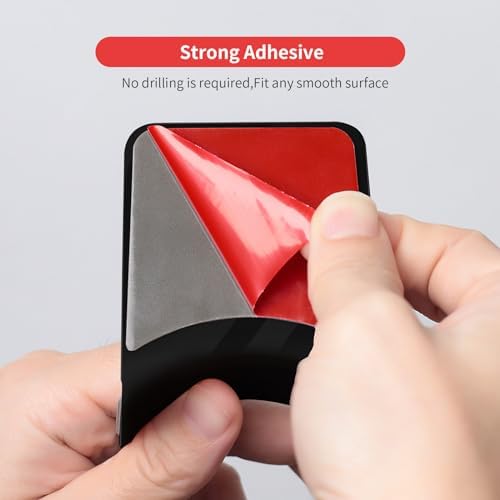2 Pcs Headphone Stand Wall Mount Mini Headphone Hook Holder with Strong Adhesive Headset Stand Headset Holde (ZY88 wall Mount 2pcs) - Image 5