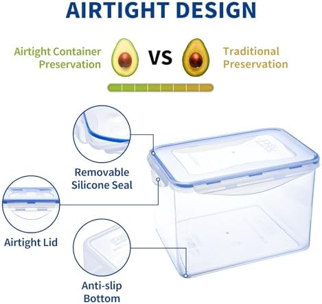 KIGI Large Food Storage Containers, Set of 2 (17.7 Cup) - Image 3