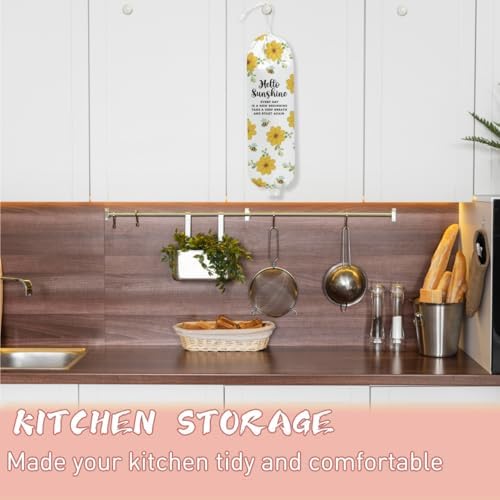 Hello Sunshine Flower Plastic Bag Holder, Bee Gifts for Women Mom Grandma - Image 5