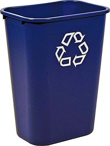 Rubbermaid Commercial Products Deskside Recycling Can, 10.25-Gallon/41-Quart, Blue Recycling Symbol, Plastic, for Bedroom/Bathroom/Office/Under Desk/Sink - Image 6