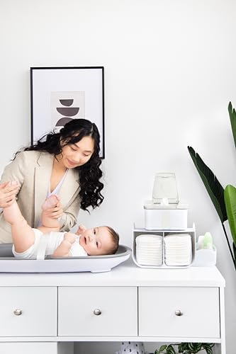 Ubbi Tabletop Diaper Caddy, Diaper Storage, Caddy Organizer, White - Image 2